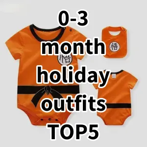 2024 Top5 Best-selling 0-3 month holiday outfits