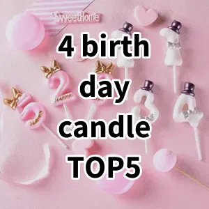 Top 5 Best-selling 4 birthday candle