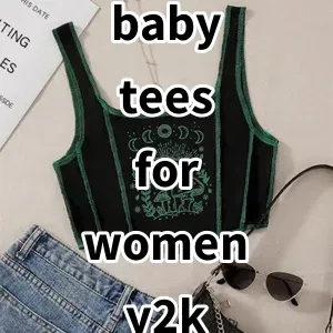 Top5 Best-selling baby tees for women y2k