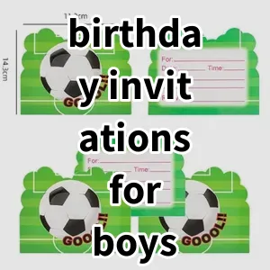 Top 5 Best-selling birthday invitations for boys