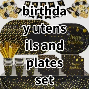 Top 5 Best-selling birthday utensils and plates set