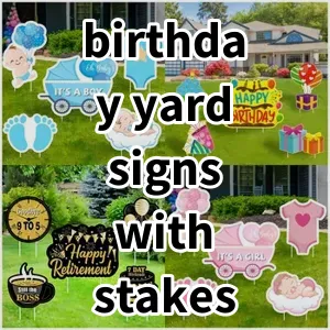 Top 5 Best-selling birthday yard signs with stakes