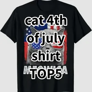 Top 5 Best-selling cat 4th of july shirt