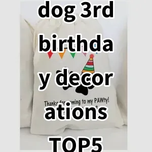 Top 5 Best-selling dog 3rd birthday decorations