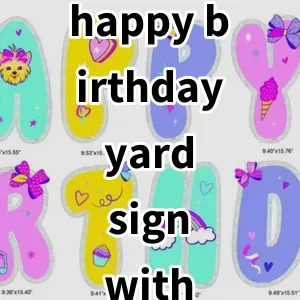 Top 5 Best-selling happy birthday yard sign with stakes