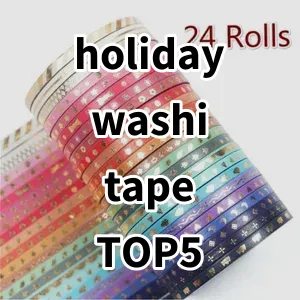 2024 Top5 Best-selling holiday washi tape