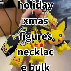 2024 Top5 Best-selling holiday xmas figures necklace bulk kids