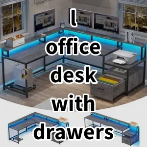 Top 5 Best-selling l office desk with drawers