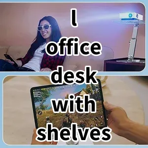 Top 5 Best-selling l office desk with shelves