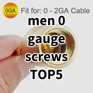 2024 Top5 Best-selling men 0 gauge screws