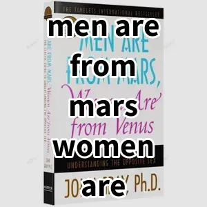 Top5 Best-selling men are from mars women are from venus book