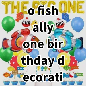 Top 5 Best-selling o fish ally one birthday decorations