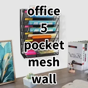 Top 5 Best-selling office 5 pocket mesh wall file holder