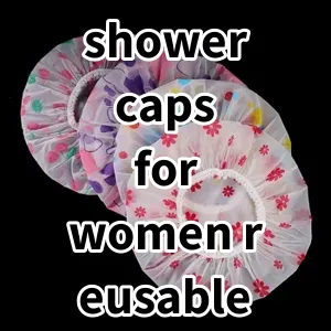 Top5 Best-selling shower caps for women reusable waterproof