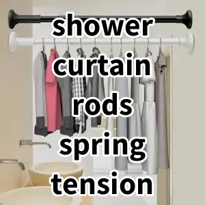 Top 5 Best-selling shower curtain rods spring tension