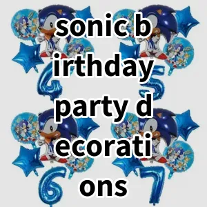 Top 5 Best-selling sonic birthday party decorations