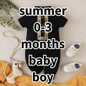 Top 5 Best-selling summer 0-3 months baby boy clothes