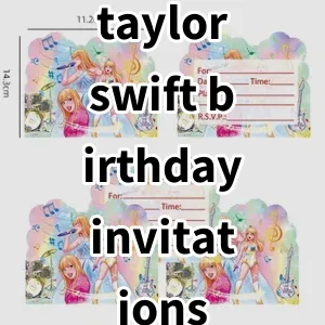 Top 5 Best-selling taylor swift birthday invitations