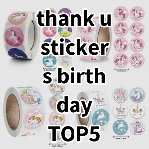 Top 5 Best-selling thank u stickers birthday