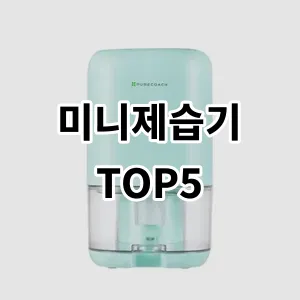 2024 미니제습기 추천 Top5