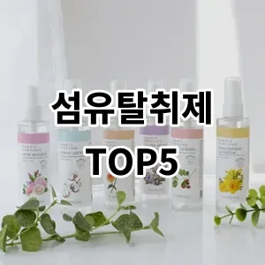 2024 섬유탈취제 추천 Top5