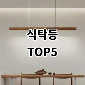 2024 식탁등 추천 Top5