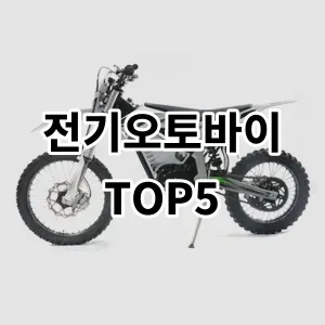 2024 전기오토바이 추천 Top5