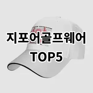 2024 지포어골프웨어 추천 Top5