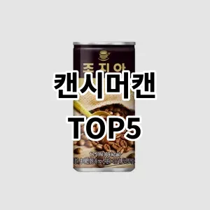 2024 캔시머캔 추천 Top5