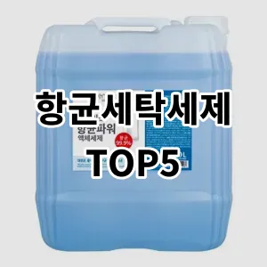 2024 항균세탁세제 추천 Top5