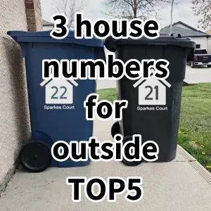 2024 Top5 Cost Effective 3 house numbers for outside