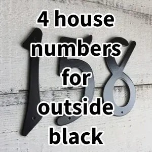 2024 Top5 Cost Effective 4 house numbers for outside black