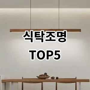 2024 식탁조명 추천 Top5